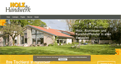 Desktop Screenshot of holz-und-handwerk-hannover.de