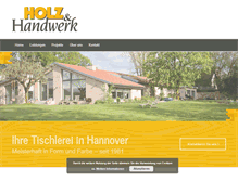 Tablet Screenshot of holz-und-handwerk-hannover.de